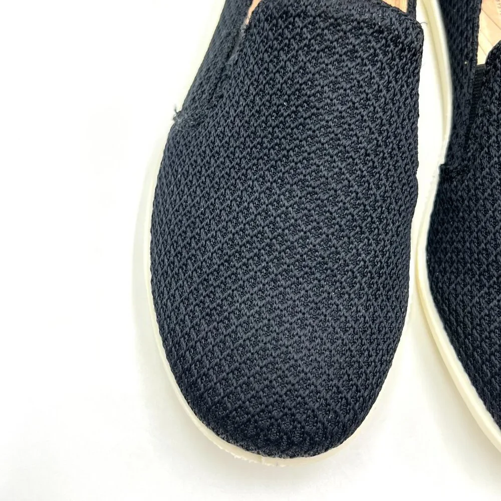 Life Stride Womens Size 6.5 Next Level Black Knit Slip On Comfort‎ Loafers Shoes